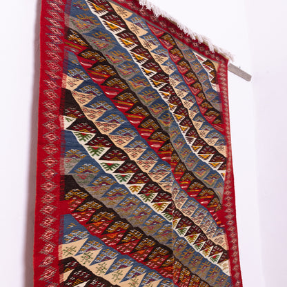 Authentic Moroccan Akhnif Rug – Handwoven Berber Tapestry  ; 6,89 ft / 3,61 ft