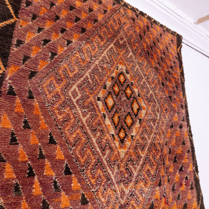 Vintage Moroccan Beni Mguild Rug – Handwoven Wool Berber Carpet
