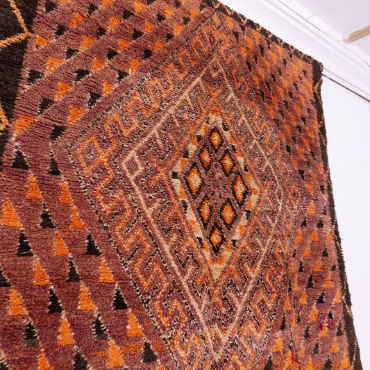 Vintage Moroccan Beni Mguild Rug – Handwoven Wool Berber Carpet