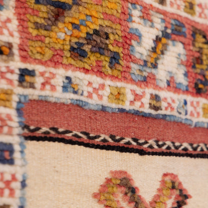 Authentic Akhnif Berber Rug – Handwoven Moroccan Kilim with Tribal Motifs ; 6,89 ft / 3,44 ft