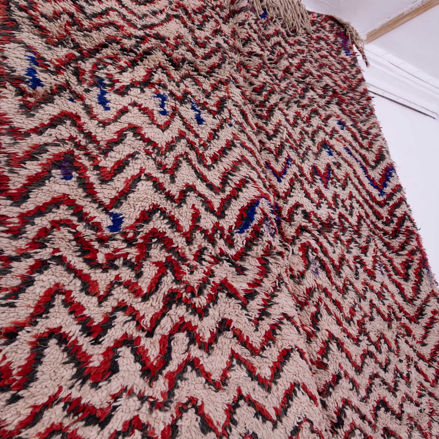 Vintage Moroccan Talsint Rug | Handwoven Berber Wool Carpet ; 13,12 ft / 6,07 ft