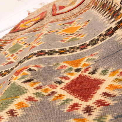 Moroccan Corridor Rug - Handwoven Runner - Tribal Patchwork Panel Design