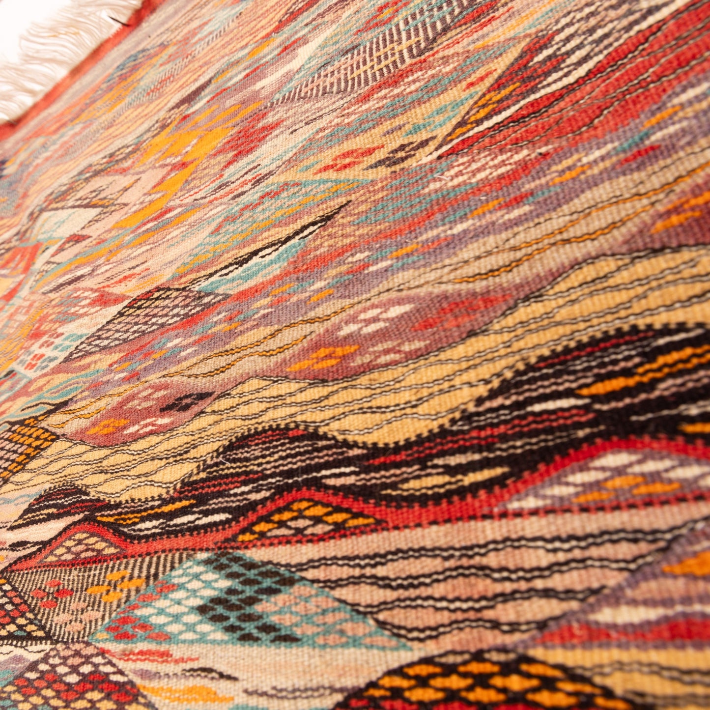 Moroccan Corridor Rug - Handwoven Runner - Tribal Mosaic Design