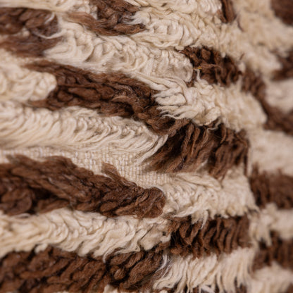 Authentic Moroccan Azilal Rug | Unique Handwoven Berber Wool Carpet | Abstract Tribal Design ; 9,84 ft / 6,07 ft