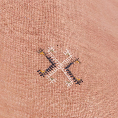 Handwoven Moroccan Akhnif Rug – Soft Terracotta Berber Wool Carpet ; 9,84 ft / 6,23 ft