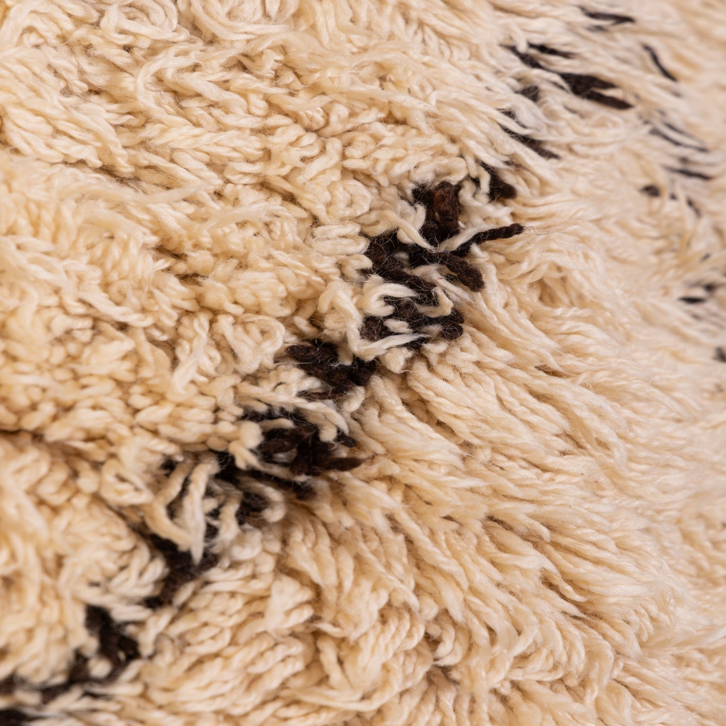 Authentic Moroccan Beni Ourain Rug | Handwoven Wool Carpet with Plush Texture ;  13,12 ft  /  6,89 ft