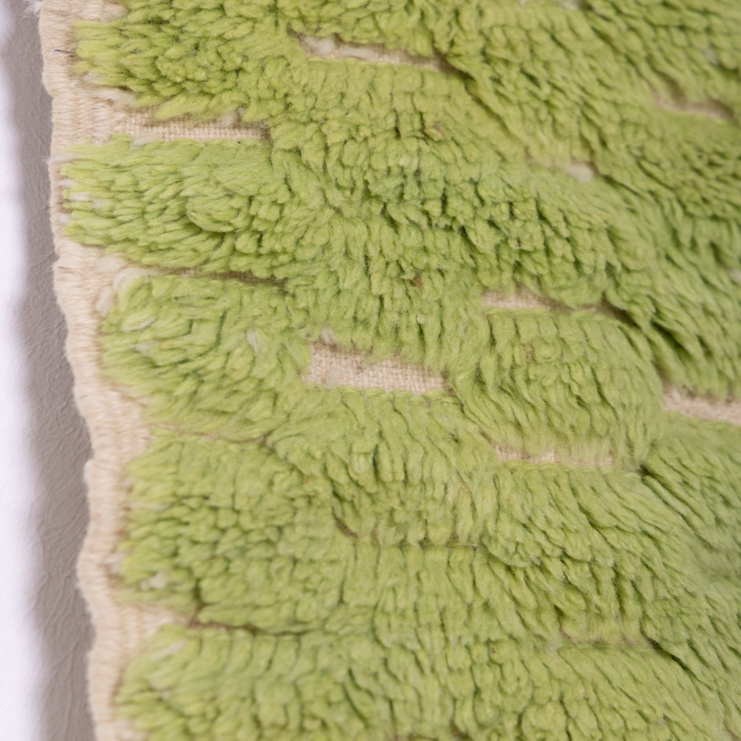 Handwoven Moroccan Wool Rug – Vibrant Green Boucherouite – Unique Artisan Boho Rug – Eco-Friendly Wool Carpet