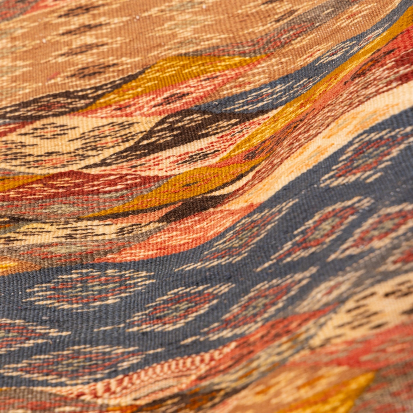 Moroccan Corridor Rug - Handwoven Runner - Earthy Tones & Geometric Panels