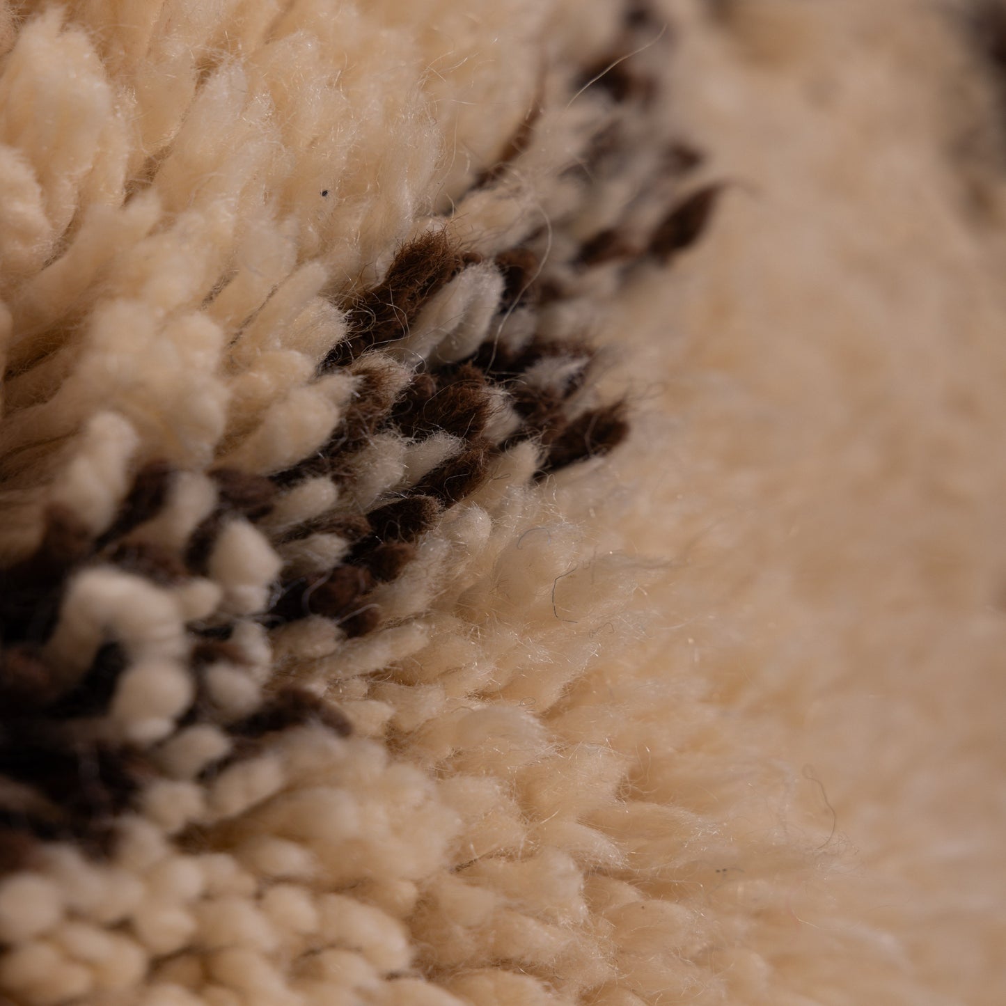 Handwoven Moroccan Beni Ourain Rug – Authentic Berber Wool Carpet ;  12,80 ft  /6,89 ft