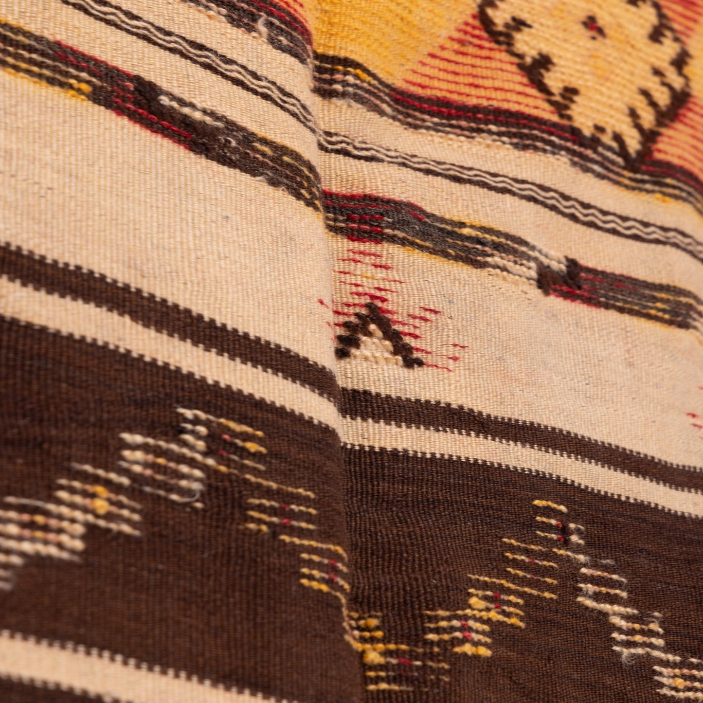 Handwoven Akhnif Moroccan Rug – Authentic Berber Wool & Cotton Weaving ; 10,17 ft / 4,43 ft