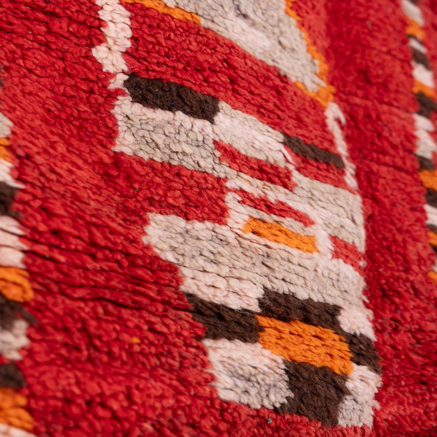 Vintage Moroccan Rehamna Rug – Handwoven Berber Wool Rug ; 9,84 ft /  4,76 ft