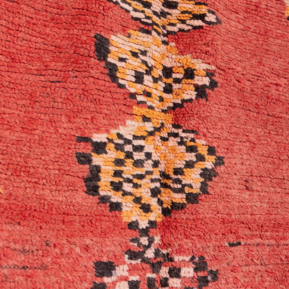 Vintage Rehamna Moroccan Rug – Handwoven Wool & Goat Wool Tribal Carpet ; 8,53 ft / 4,92 ft