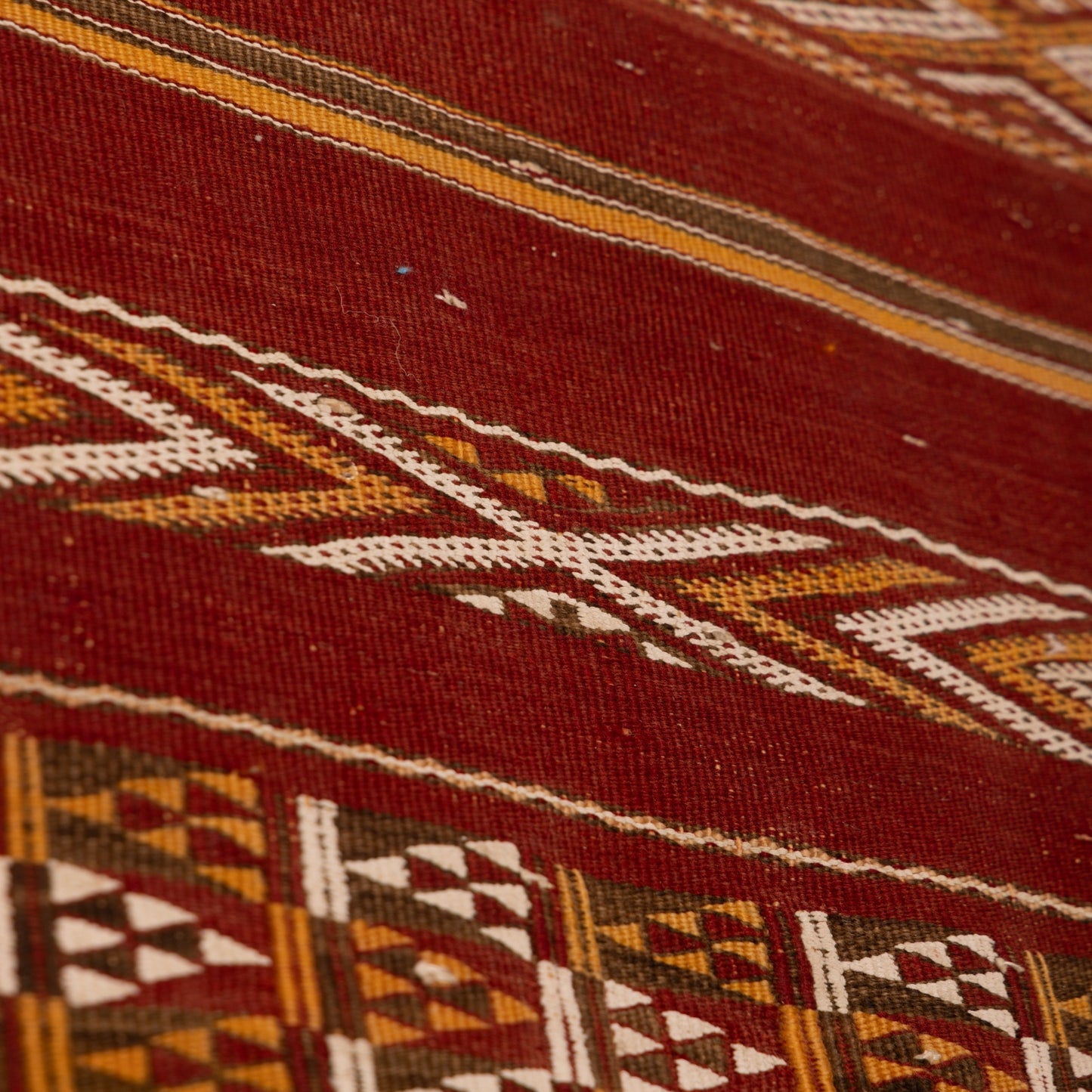 Vintage Moroccan Handwoven Berber Rug | Traditional Wool Kilim Carpet ; 9,84 ft / 4,43 ft