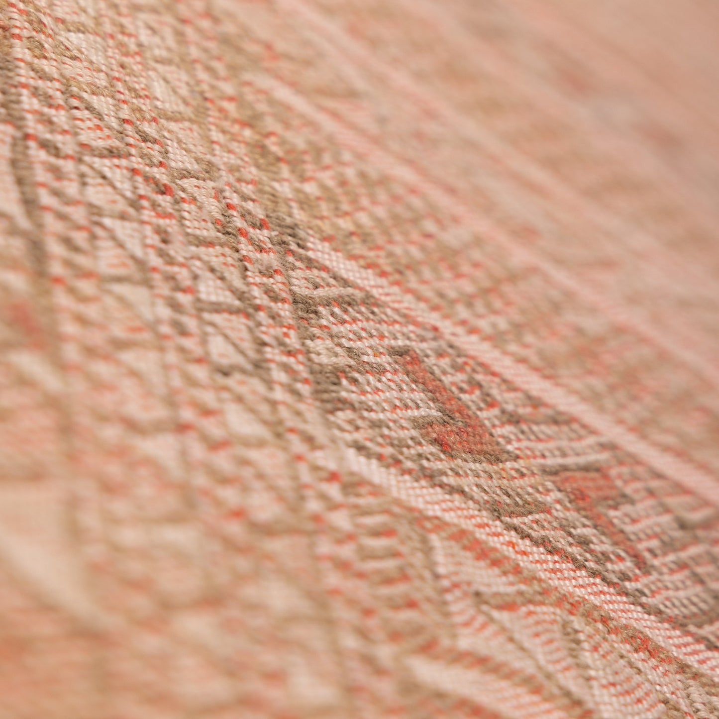 Handwoven Vintage Moroccan Rug | Authentic Berber Tribal Carpet in Earthy Tones ; 7,87 ft / 4,43 ft