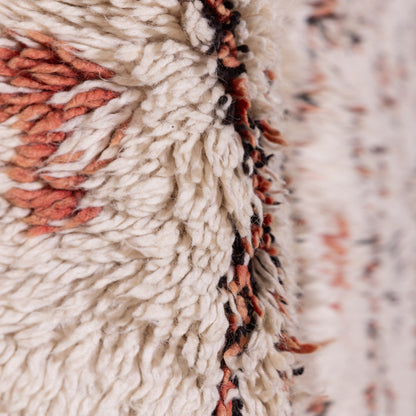 Authentic Vintage Moroccan Beni Ourain Rug | Handwoven Wool Berber Carpet ; 10,17 ft / 6,23 ft