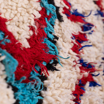 Vintage Talsint Moroccan Rug | Vibrant Handwoven Wool Berber Carpet ; 10,83 ft / 4,27 ft