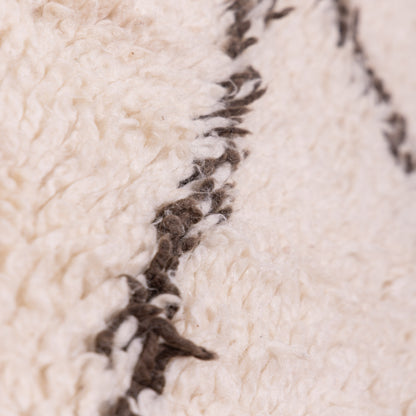 Authentic Moroccan Beni Ourain Wool Rug – Handwoven Berber Carpet ; 9,68 ft  / 6,07 ft