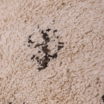 Handmade Beni Ourain Rug – Authentic Moroccan Wool Carpet – Geometric Berber Design – Minimalist & Boho Home Decor – Soft & Plush Area Rug ; 10,33 ft / 6,23 ft