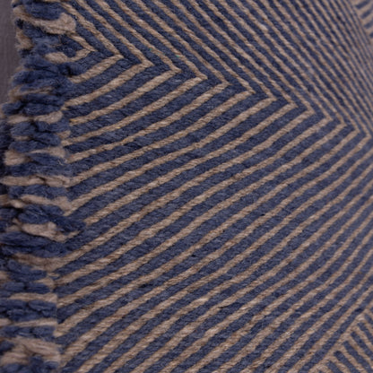 Handwoven Moroccan Akhnif Rug – Artisan Wool & Cotton Carpet ; 9,84 ft / 6,56 ft