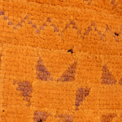 Vintage Moroccan Beni Mguild Zayane Rug - Handwoven Wool & Goat Wool Tribal Carpet - Golden Mustard Bohemian Rug ; 9,19 ft /  4,92 ft