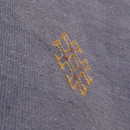 Handwoven Moroccan Akhnif Rug – Deep Blue Berber Wool Carpet ; 10,01 ft / 6,23 ft