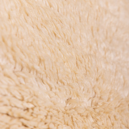 Minimalist Moroccan Beni Ourain Rug | Handwoven Wool Berber Carpet in Soft Ivory ;  8,86 ft / 6,23 ft