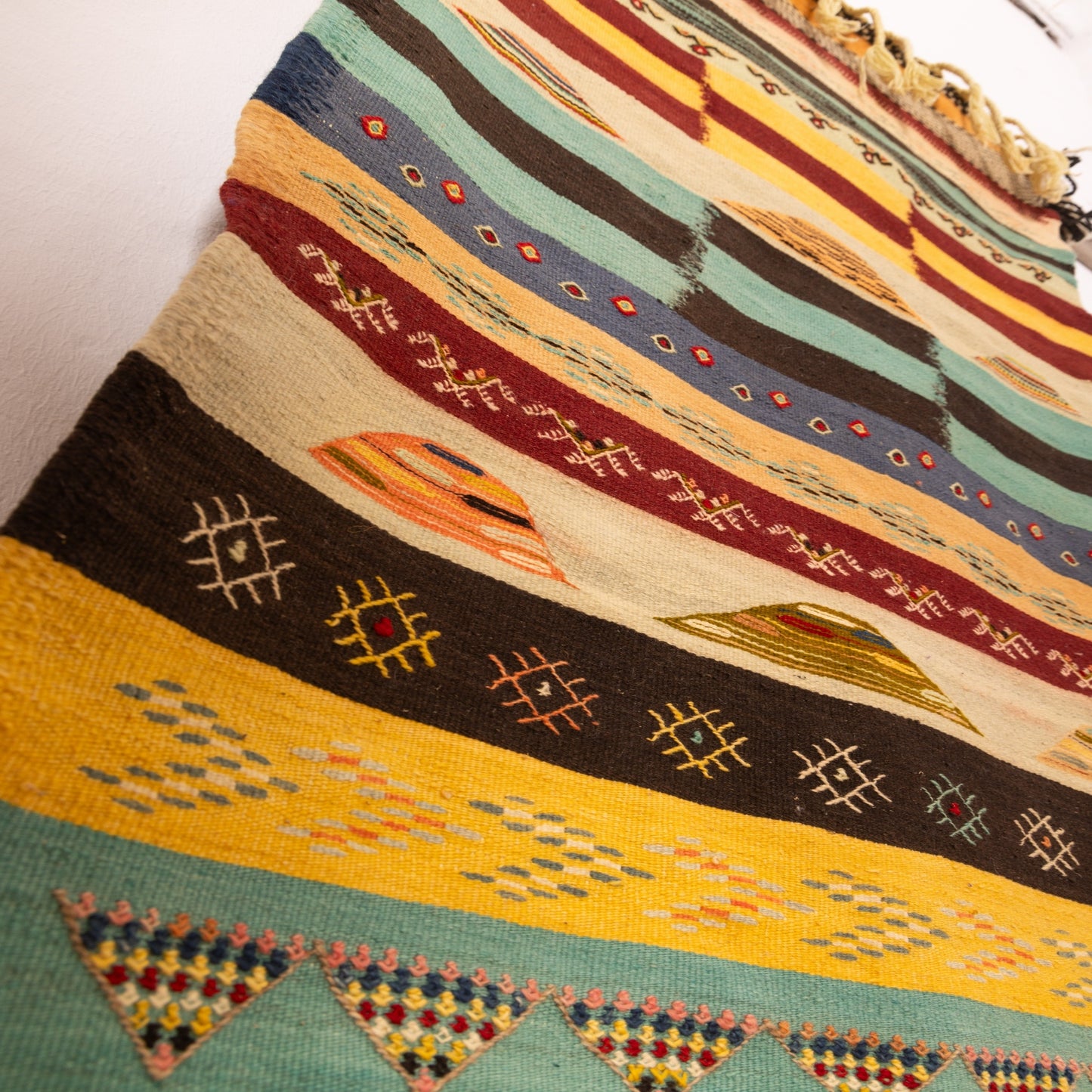 Moroccan Corridor Rug - Handwoven Runner - Modern Berber Style