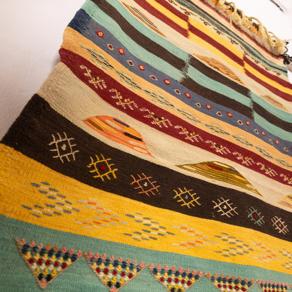 Moroccan Corridor Rug - Handwoven Runner - Modern Berber Style