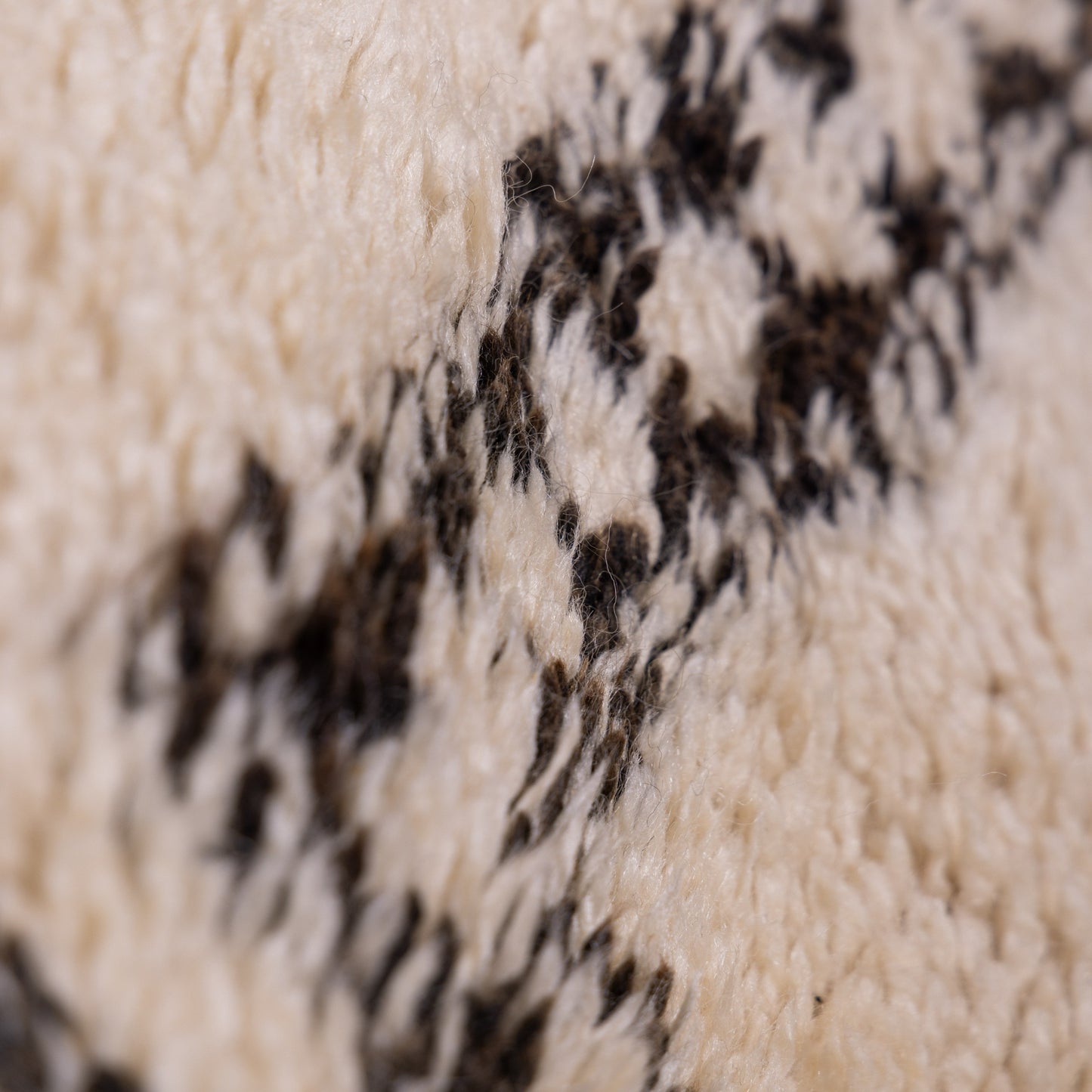 Vintage Moroccan Beni Ourain Rug – Handmade Wool Berber Carpet – Geometric Diamond Design ; 11,81 ft / 6,23 ft