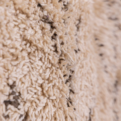 Handwoven Moroccan Beni Ourain Rug | Authentic Wool Berber Carpet | Tribal Minimalist Décor ; 10,17 ft / 6,56 ft