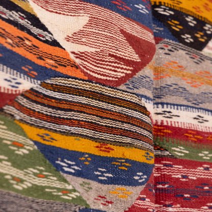 Authentic Handwoven Moroccan Akhnif Rug – A One-of-a-Kind Bohemian Masterpiece  ; 6,56 ft / 3,28 ft