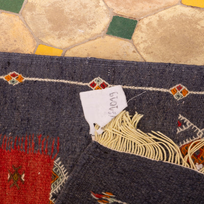 Moroccan Corridor Rug - Handwoven Runner - Traditional Amazigh Motifs