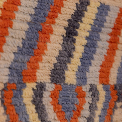 Handwoven Moroccan Boujad Rug – Authentic Berber Wool Carpet – Geometric Tribal Design