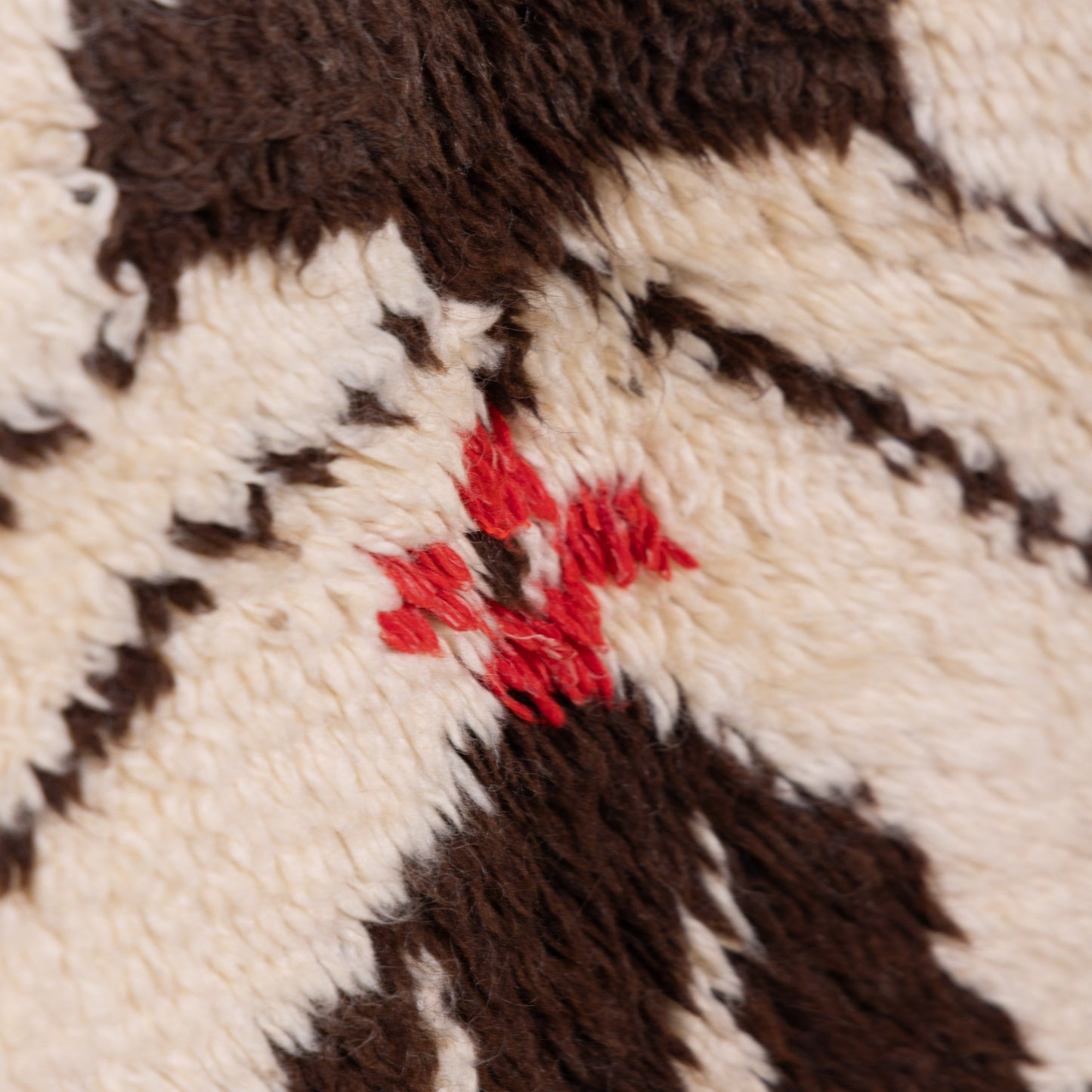 Vintage Moroccan Azilal Rug - Handwoven 100% Wool - Tribal Berber Art - Geometric & Symbolic Design