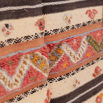 Handwoven Moroccan Akhnif Rug – Tribal Berber Flatweave ; 5,09 ft / 3,44 ft