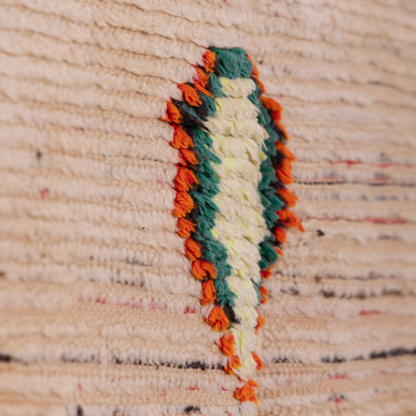 Vintage Azilal Rug - 100% Wool Moroccan Berber Carpet - Minimal Abstract Tribal Runner