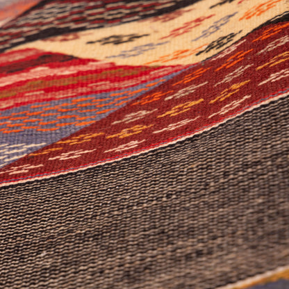 Moroccan Corridor Rug - Handwoven Berber Runner - Patchwork Geometric Style
