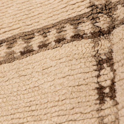 Vintage Moroccan Zanafi Rug | Flatweave Wool Rug | Handmade Berber Kilim | Neutral Grid Pattern | Natural Wool Area Rug | 100% Wool ; 7,87 ft  / 6,89 ft