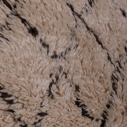 Authentic Vintage Beni Ourain Moroccan Rug | Handwoven Wool Berber Carpet ; 11,48 ft / 6,73 ft