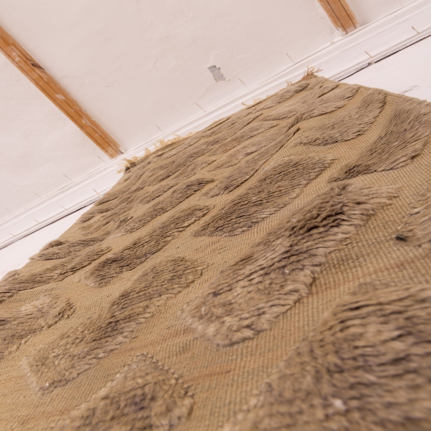 Moroccan Corridor Rug - Handwoven Runner - Neutral Toned Minimalist Design