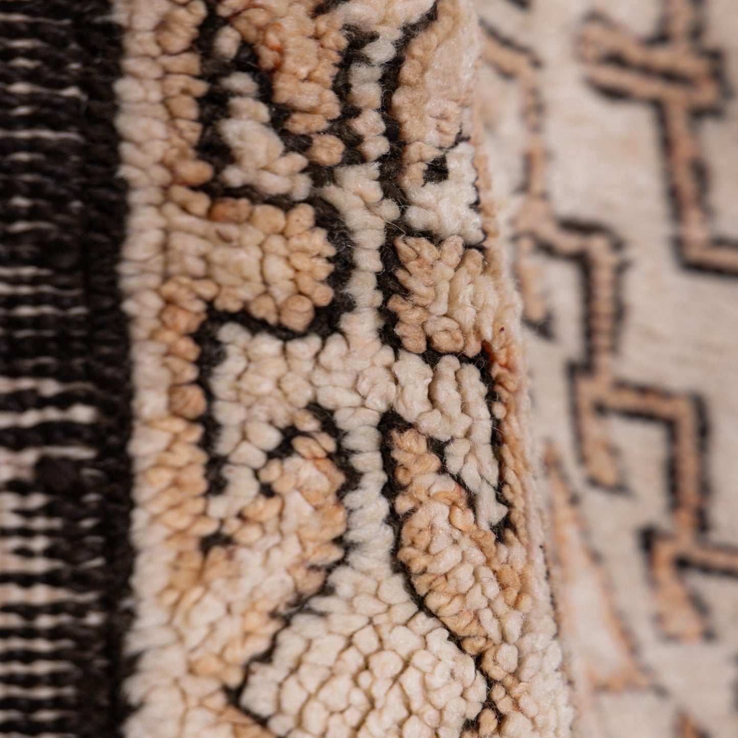 Large Vintage Moroccan Berber Rug | Handwoven Wool Azilal Carpet ; 12,47 ft / 6,40 ft