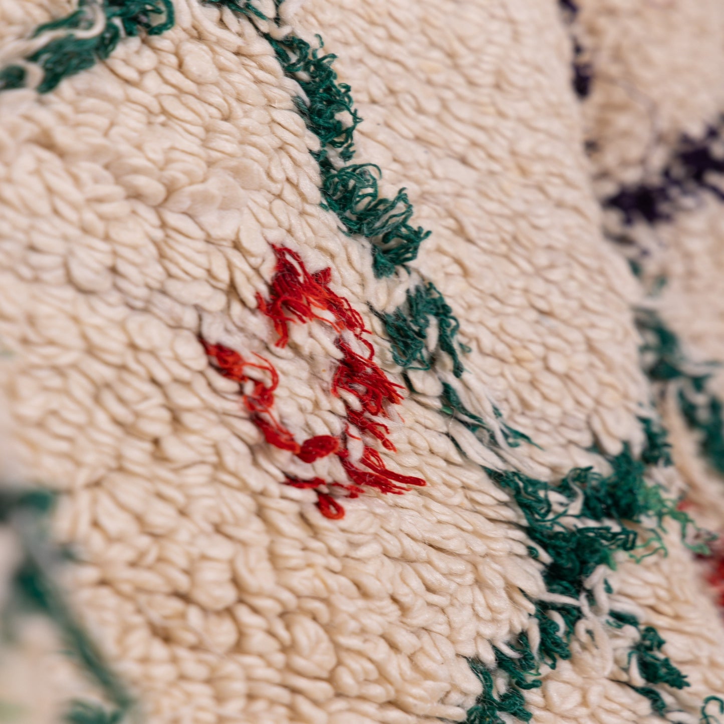 Handwoven Vintage Moroccan Boucherouite Rug – Vibrant Berber Wool & Cotton Carpet ; 10,01 ft  / 5,91 ft