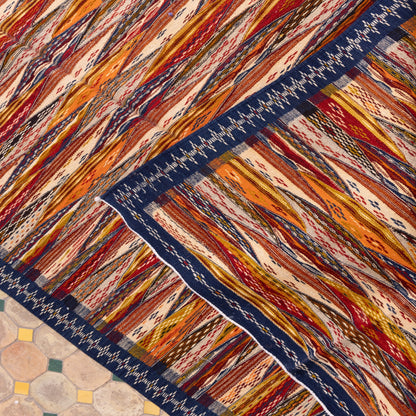 Handmade Moroccan Akhnif Rug – Authentic Berber Wool Carpet ; 7,55 ft / 3,61 ft