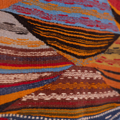 Handwoven Moroccan Akhnif Runner Rug – Vibrant Geometric Design ; 6,73 ft  / 1,97 ft