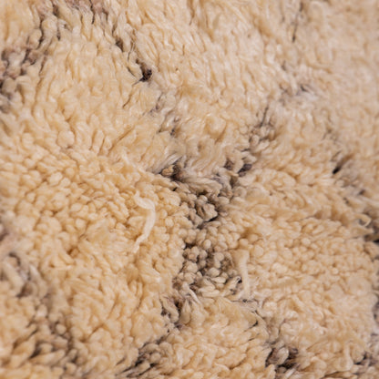 Authentic Moroccan Beni Ourain Rug – Handwoven Wool Berber Carpet – Diamond Geometric Pattern – Timeless & Cozy Home Decor ; 11,48 ft / 6,23 ft