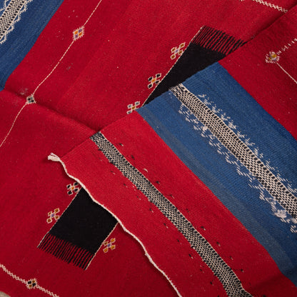 Handwoven Moroccan Akhnif Rug – Bold Berber Wool & Cotton Carpet