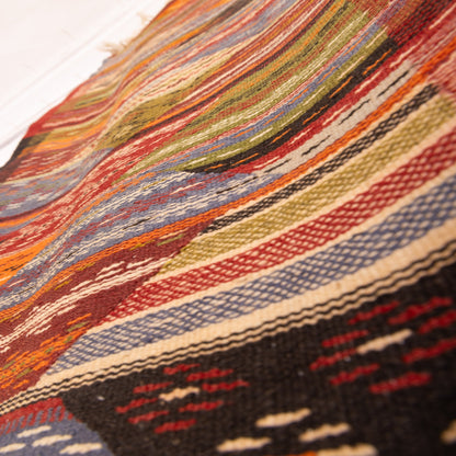 Moroccan Corridor Rug - Handwoven Runner - Patchwork Tribal Style