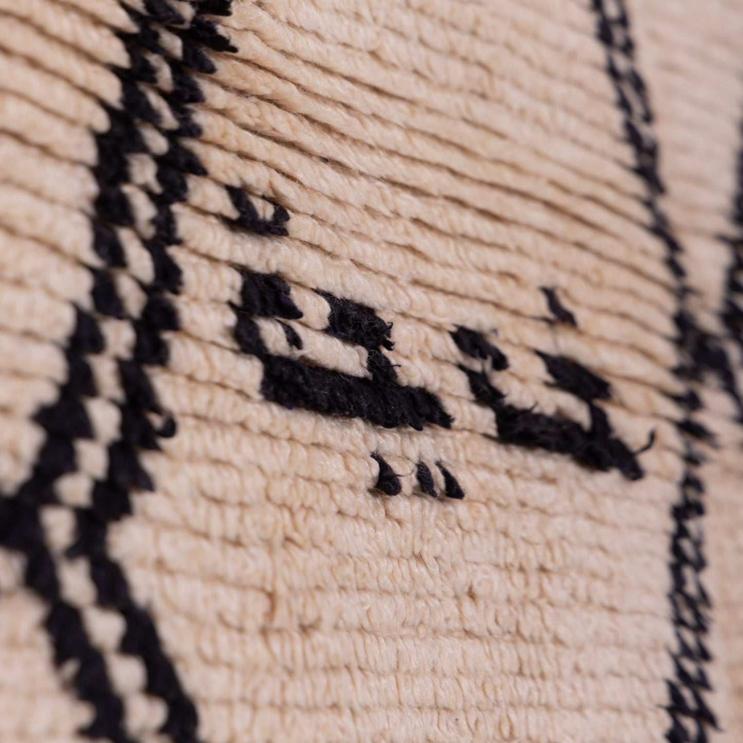 Vintage Moroccan azilale Rug  Handwoven Moroccan Wool in Tribal Brown Geometry
