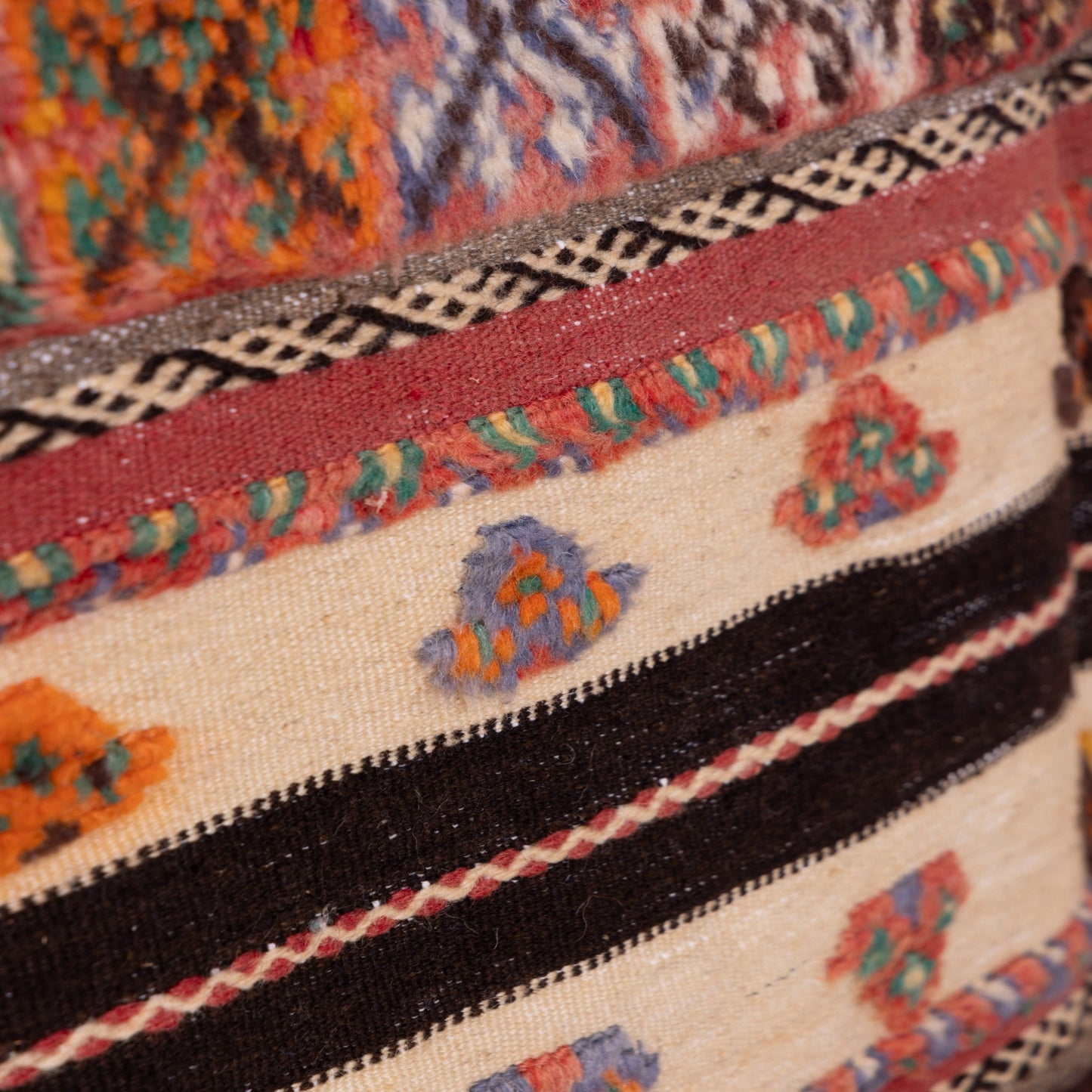 Handwoven Akhnif Moroccan Rug – Authentic Berber Flatweave ; 5,25 ft / 3,12 ft