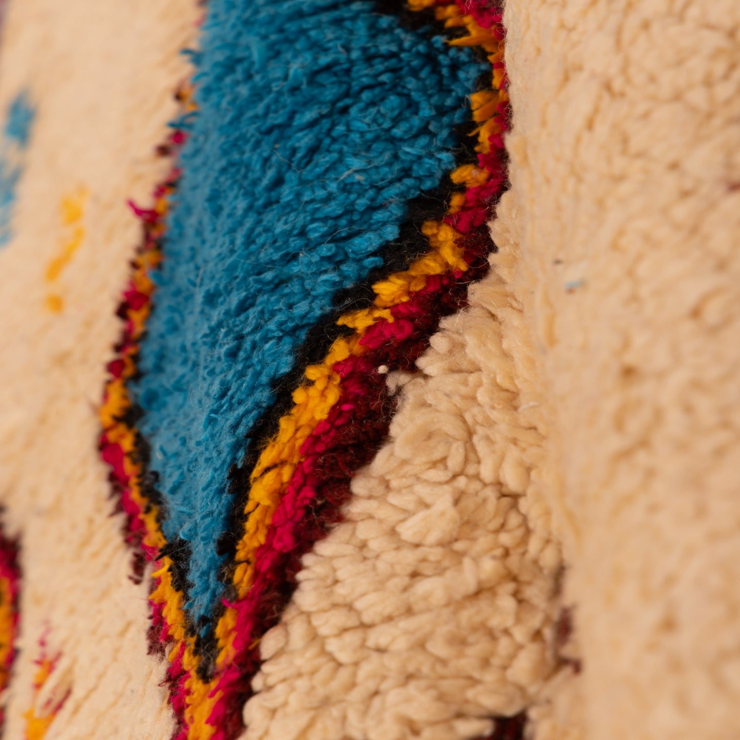 Multicolor Diamond Azilal Rug - 80% Wool 20% Cotton - Handmade Moroccan Berber Carpet - Boho Abstract Wall Decor or Runner